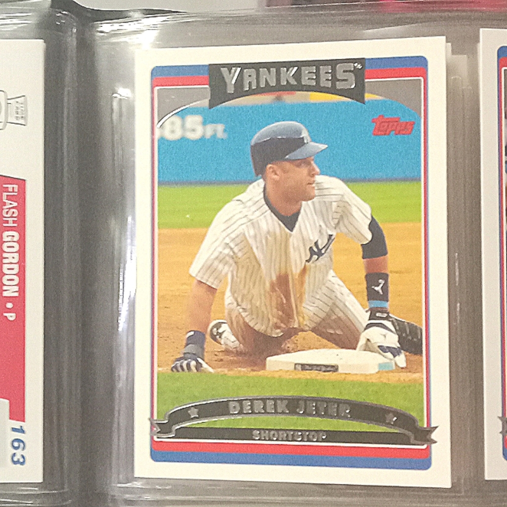 GEM MT Derek Jeter TOPPS 500 baseball card 2006